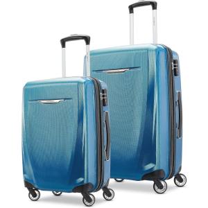Samsonite Winfield 3 DLX Hardside Expandable Luggage with Spinners, Black, Carry-On 20-Inch(Blue/Navy)
