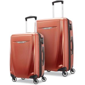 Samsonite Winfield 3 DLX Hardside Expandable Luggage with Spinners, Black, Carry-On 20-Inch(Burnt Orange)