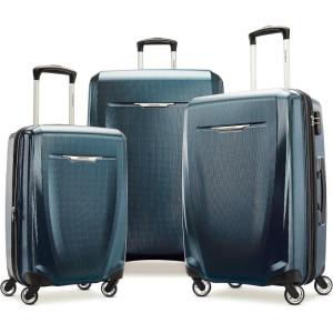 Samsonite Winfield 3 DLX Hardside Expandable Luggage with Spinners, Black, Carry-On 20-Inch(Navy)