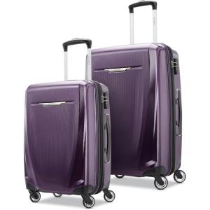Samsonite Winfield 3 DLX Hardside Expandable Luggage with Spinners, Black, Carry-On 20-Inch(Purple)