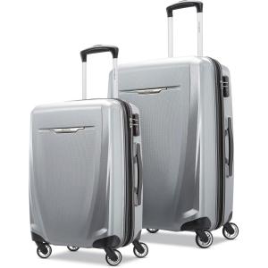 Samsonite Winfield 3 DLX Hardside Expandable Luggage with Spinners, Black, Carry-On 20-Inch(Silver)