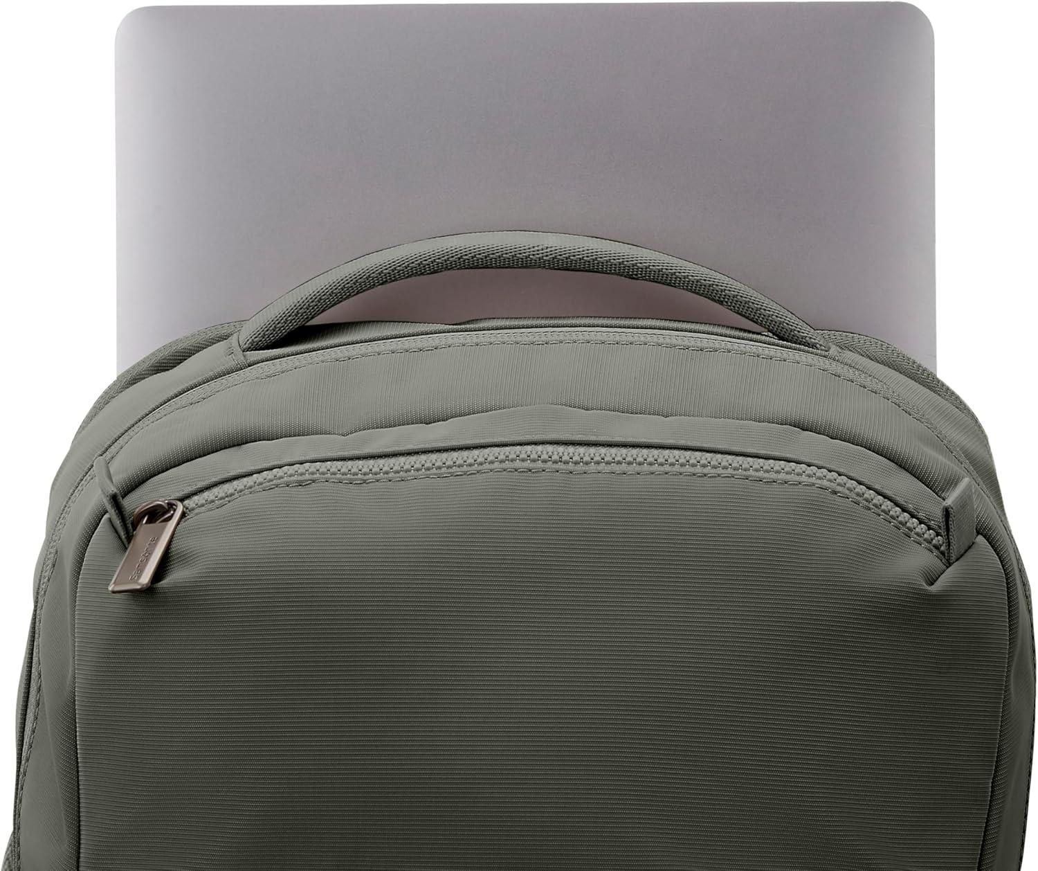 imageSamsonite Better Than Basic Backpack Dedicated Laptop Compartment Quick Stash Front Pockets and Lightweight Breathable Airmesh BlackOlive