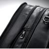 Samsonite Leather Expandable Briefcase, Black, One Size(Black)