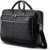 Samsonite Classic Leather Toploader Briefcase(Black)
