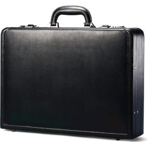 Samsonite Bonded Leather Attache, Black, One Size(Black)