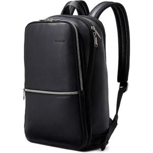 Samsonite Classic Leather Slim Backpack(Black)