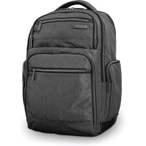 Samsonite Modern Utility Double Shot Laptop Backpack, Charcoal Heather, One Size(Charcoal Heather)