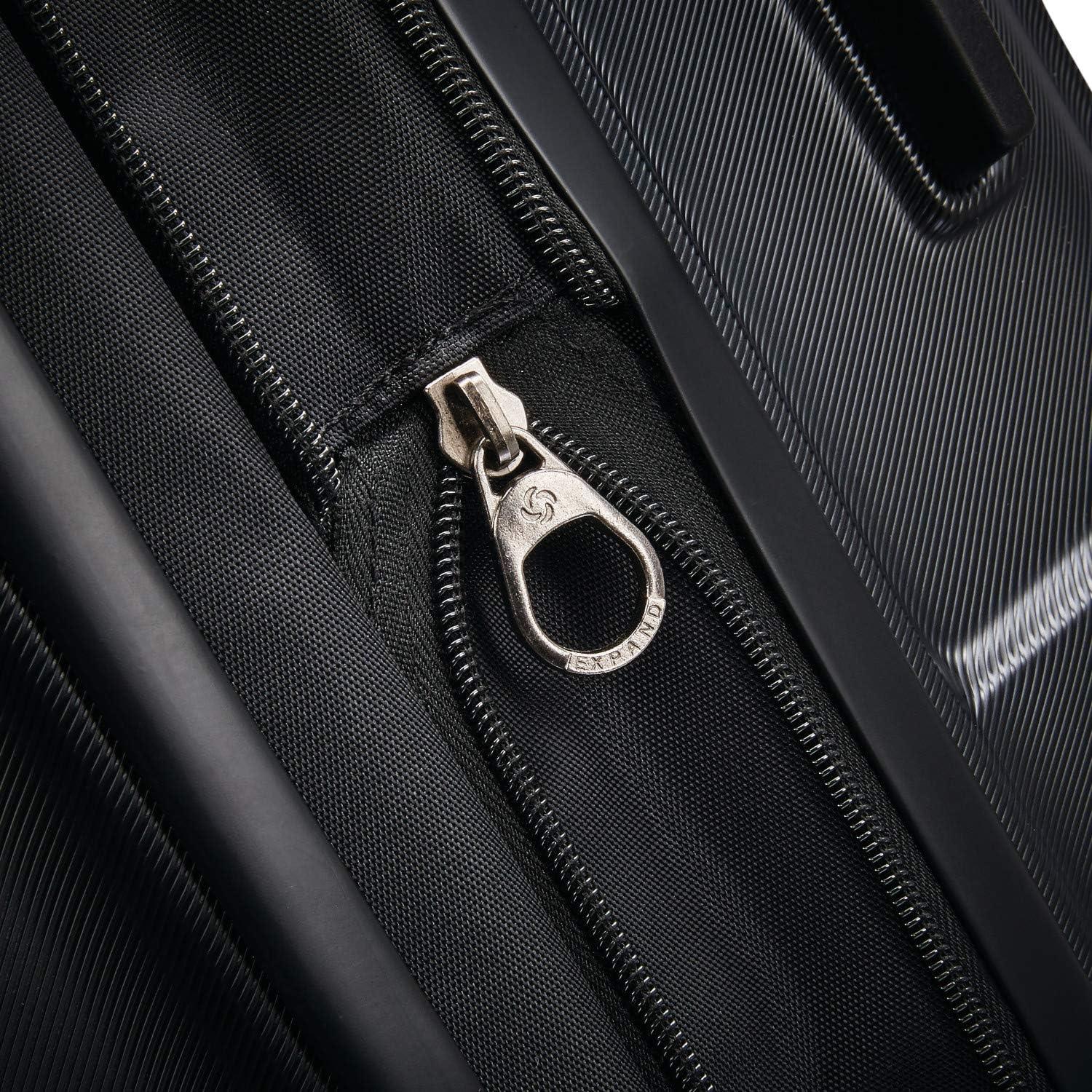 imageSamsonite Centric Hardside Expandable Luggage with Spinner Wheels Black CarryOn 20InchBlack