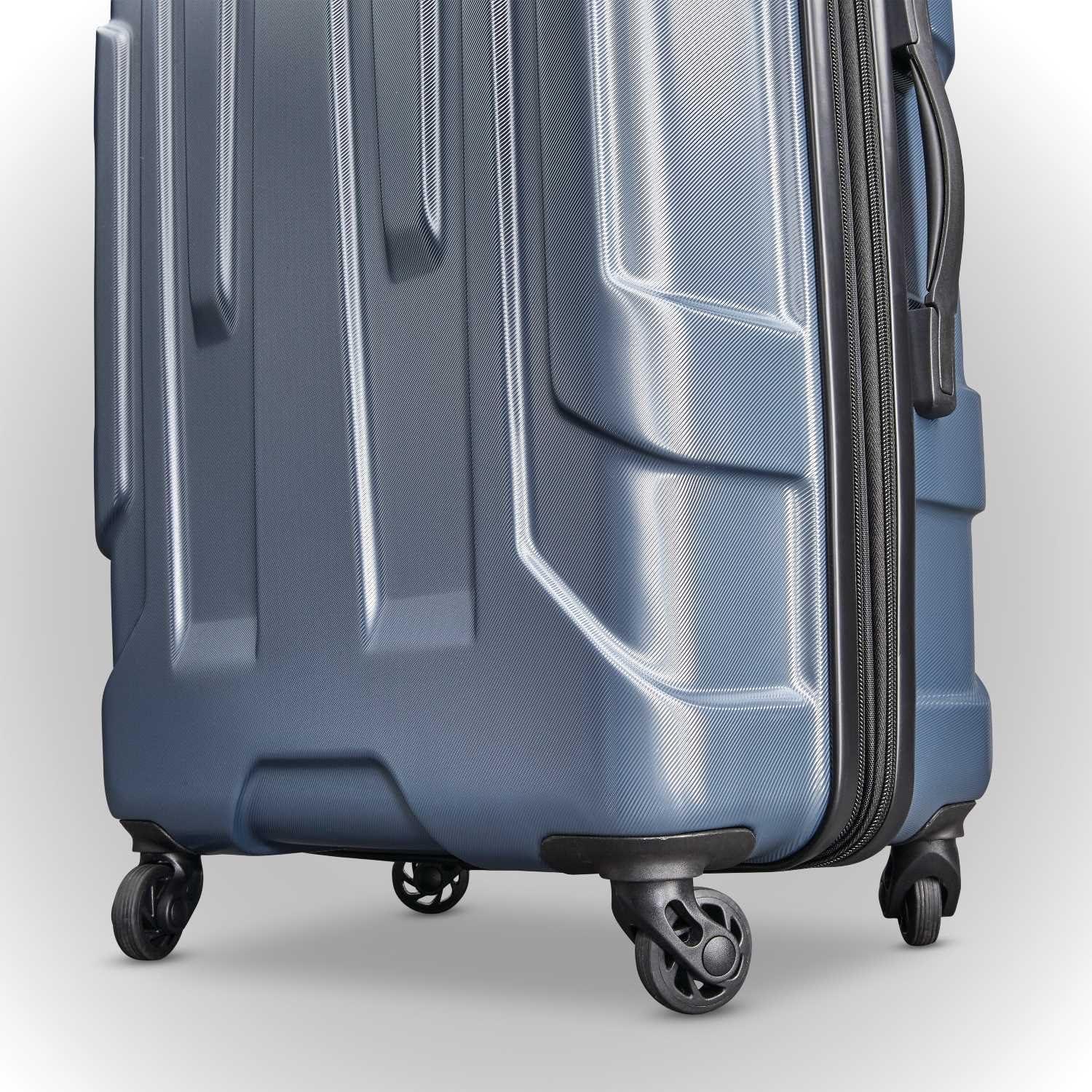 imageSamsonite Centric Hardside Expandable Luggage with Spinner Wheels Black CarryOn 20InchBlue Slate