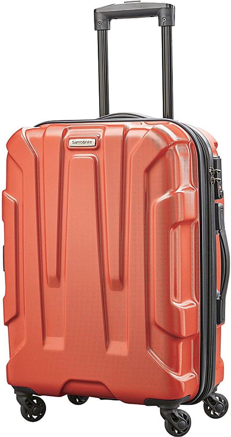 imageSamsonite Centric Hardside Expandable Luggage with Spinner Wheels Black CarryOn 20InchBurnt Orange