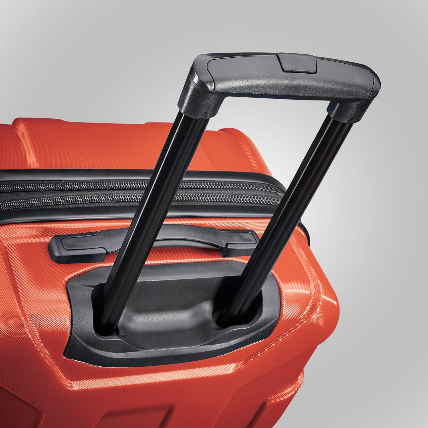 imageSamsonite Centric Hardside Expandable Luggage with Spinner Wheels Black CarryOn 20InchBurnt Orange