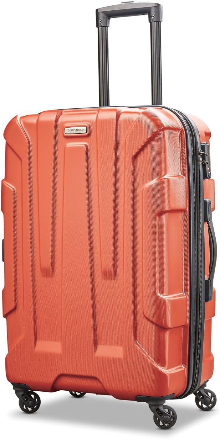 imageSamsonite Centric Hardside Expandable Luggage with Spinner Wheels Black CarryOn 20InchBurnt Orange