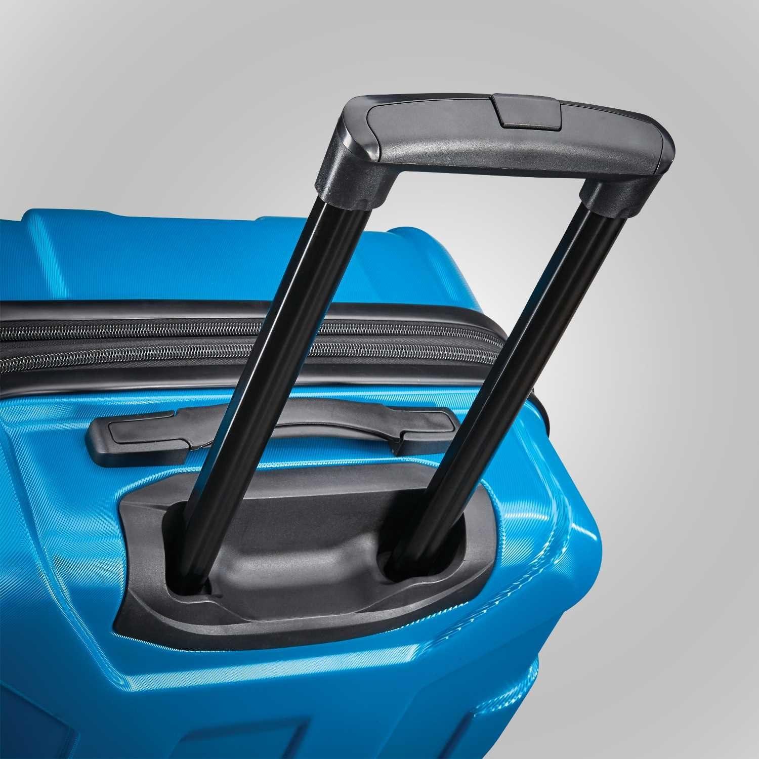 imageSamsonite Centric Hardside Expandable Luggage with Spinner Wheels Black CarryOn 20InchCaribbean Blue