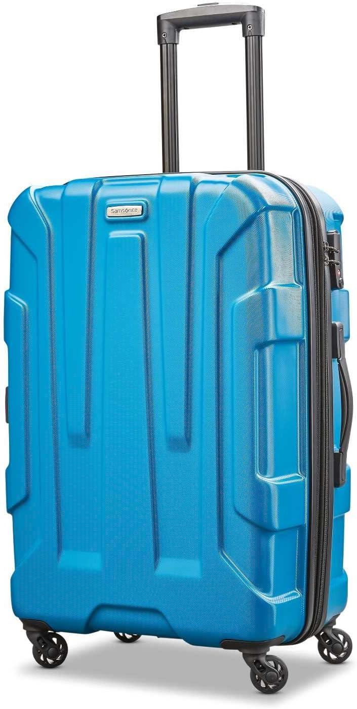 imageSamsonite Centric Hardside Expandable Luggage with Spinner Wheels Black CarryOn 20InchCaribbean Blue