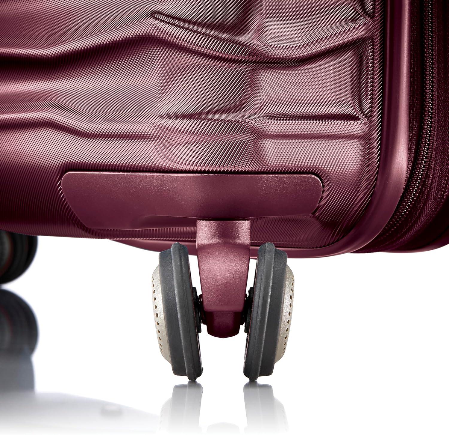 imageSamsonite Stryde 2 Hardside Expandable with Double Spinner Wheels 2PC SET 22X14X9LG Stealth BlackMerlot