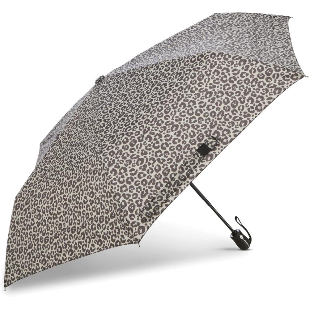 imageSamsonite Compact Auto OpenClose Umbrella One Size GreyBlack Cheetah