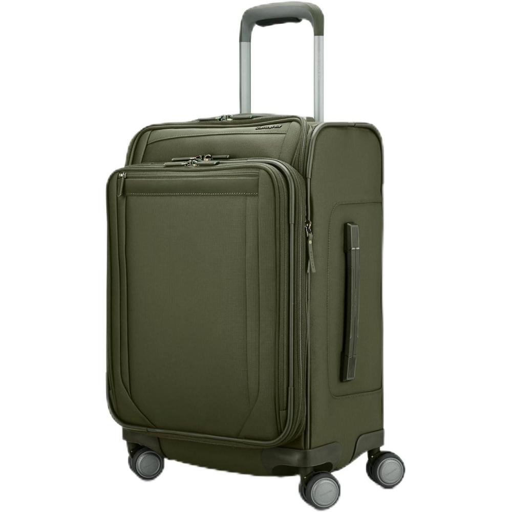 imageSamsonite Lineate Softside Expandable Luggage with Spinner Wheels Carryon Cedar GreenCedar Green