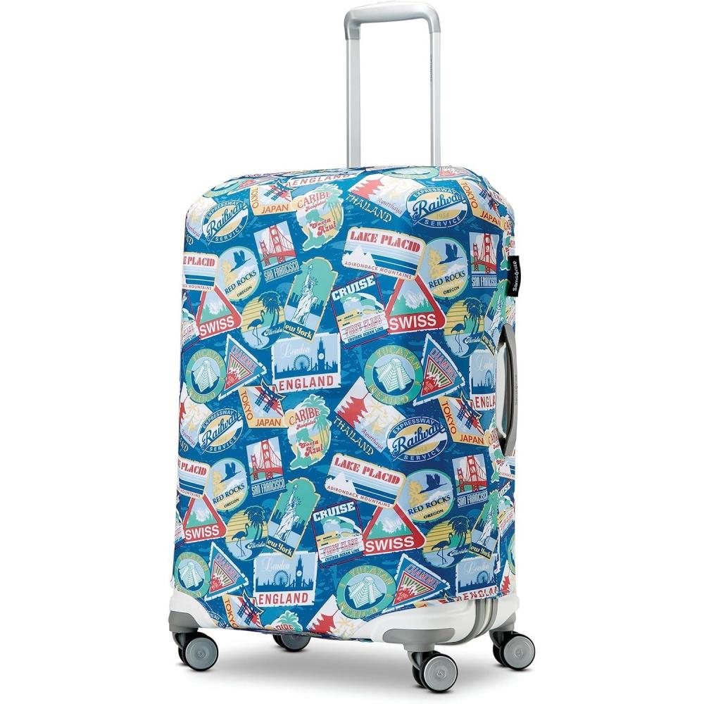 imageSamsonite Printed Luggage Cover Black MediumCity Print