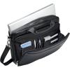 Samsonite Leather Slim Briefcase, Black, 16 Inch(Black)