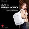 Samsonite Paralux Everyday Backpack – Laptop & Tablet Backpack with 5 Compartments, Removable TecKit™ Pouch, Microsuede Trim, Water Bottle Pockets – Work, Commute & Travel Bag – Stone Grey(Stone Grey)
