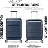 Samsonite Paralux Large Checked Luggage – Innovative Design – Quick Access Front Pocket – Dual Suspension Wheel Technology – TSA Lock – Expandable – Includes Removable Packing Cubes – Stone Grey(Stone Grey)