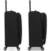 Samsonite Saire LTE Softside Expandable Luggage with Spinner Wheels, Pine Green, 3-Piece Set (Carry On/Medium/Large)(Black)