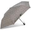 Samsonite Compact Auto Open/Close Umbrella, One Size, Grey/Black Cheetah
