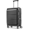 Samsonite Paralux Large Checked Luggage – Innovative Design – Quick Access Front Pocket – Dual Suspension Wheel Technology – TSA Lock – Expandable – Includes Removable Packing Cubes – Stone Grey(Black)