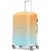 Samsonite Printed Luggage Cover, Black, Medium(Blue/Orange Ombre)