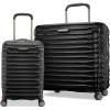 Samsonite Stryde 2 Hardside Expandable with Double Spinner Wheels, 2PC SET (22X14X9/LG), Stealth Black(Stealth Black)