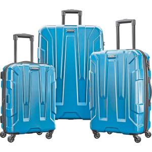 Samsonite Centric Hardside Expandable Luggage with Spinner Wheels, Black, Carry-On 20-Inch(Caribbean Blue)