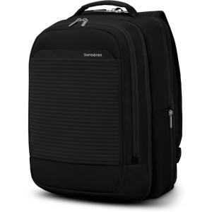 Samsonite Paralux 2-in-1 Travel Backpack, Converts into Main Bag + Go Bag, Lay-Flat Packing, StackIt™ Strap, Laptop Sleeve & Integrated AirTag™ Holder – Business & Adventure Travel Bag – Olive(Black)