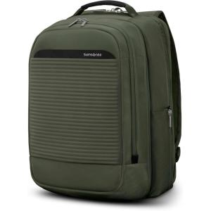 Samsonite Paralux 2-in-1 Travel Backpack, Converts into Main Bag + Go Bag, Lay-Flat Packing, StackIt™ Strap, Laptop Sleeve & Integrated AirTag™ Holder – Business & Adventure Travel Bag – Olive(Olive)