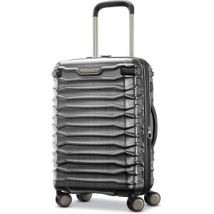 Samsonite Stryde 2 Hardside Expandable with Double Spinner Wheels, 2PC SET (22X14X9/LG), Stealth Black(Brushed Graphite)