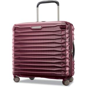 Samsonite Stryde 2 Hardside Expandable with Double Spinner Wheels, 2PC SET (22X14X9/LG), Stealth Black(Merlot)
