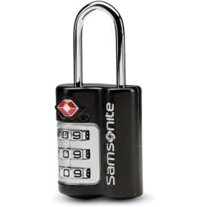 Samsonite Travel Sentry 3-dial Combination Lock, Black, One Size(Black)