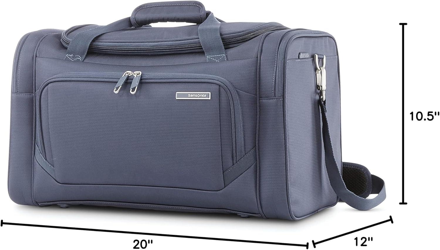 imageSamsonite Ascentra Softside Luggage 2Piece Set Duffel19 inch Carryon SlateSlate