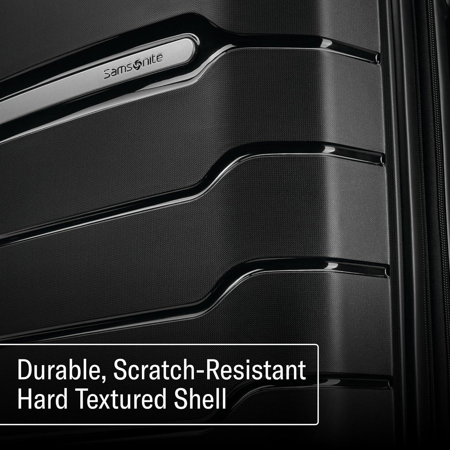 imageSamsonite Freeform 2Piece Luggage Set CarryOn amp Large Checked Luggage with Dual Spinner Wheels Durable Polypropylene Hardshell TSA Lock AirlineApproved Expandable Hard Shell Mint GreenMerlot