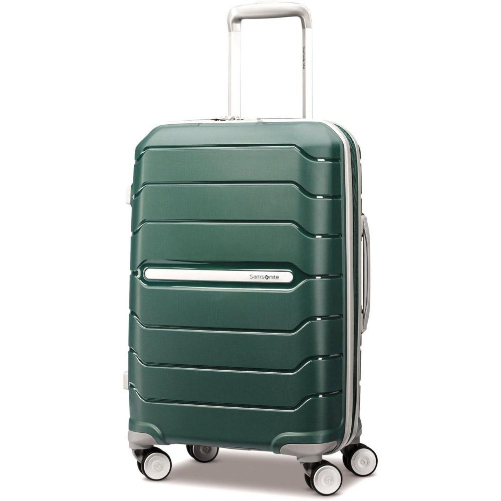 imageSamsonite Freeform 2Piece Luggage Set  CarryOn amp Large Checked Luggage with Dual Spinner Wheels  Durable Polypropylene Hardshell  TSA Lock AirlineApproved  Expandable Hard Shell  Mint GreenSage Green