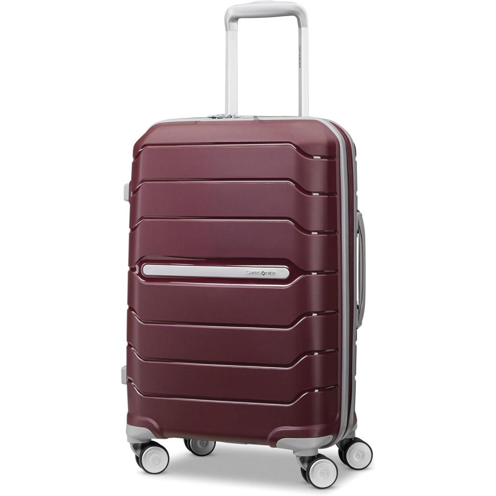 imageSamsonite Freeform 2Piece Luggage Set  CarryOn amp Large Checked Luggage with Dual Spinner Wheels  Durable Polypropylene Hardshell  TSA Lock AirlineApproved  Expandable Hard Shell  Mint GreenMerlot