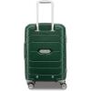 Samsonite Freeform 2-Piece Luggage Set – Carry-On & Large Checked Luggage with Dual Spinner Wheels – Durable Polypropylene Hardshell – TSA Lock, Airline-Approved – Expandable Hard Shell – Mint Green(Pine Green)