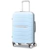Samsonite Freeform 2-Piece Luggage Set – Carry-On & Large Checked Luggage with Dual Spinner Wheels – Durable Polypropylene Hardshell – TSA Lock, Airline-Approved – Expandable Hard Shell – Mint Green(Sky Blue)