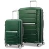 Samsonite Freeform 2-Piece Luggage Set – Carry-On & Large Checked Luggage with Dual Spinner Wheels – Durable Polypropylene Hardshell – TSA Lock, Airline-Approved – Expandable Hard Shell – Mint Green(Pine Green)