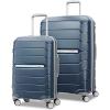 Samsonite Freeform 2-Piece Luggage Set – Carry-On & Large Checked Luggage with Dual Spinner Wheels – Durable Polypropylene Hardshell – TSA Lock, Airline-Approved – Expandable Hard Shell – Mint Green(Navy)