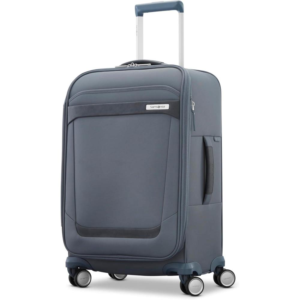 imageSamsonite Elevation Plus 30Inch Large Checked Luggage  Expandable Softside Spinner Suitcase  Midnight BlueSlate