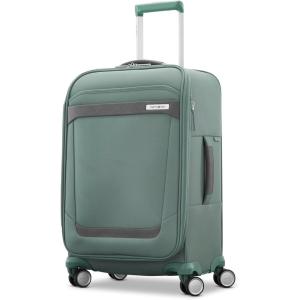 Samsonite Elevation Plus 30-Inch Large Checked Luggage – Expandable Softside Spinner Suitcase – Midnight Blue(Cypress Green)