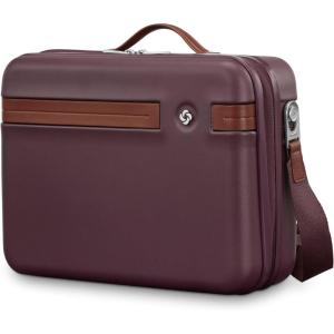 Samsonite Virtuosa Hardside Train Case, Crossbody Travel Makeup Case with Removable Strap(Merlot)
