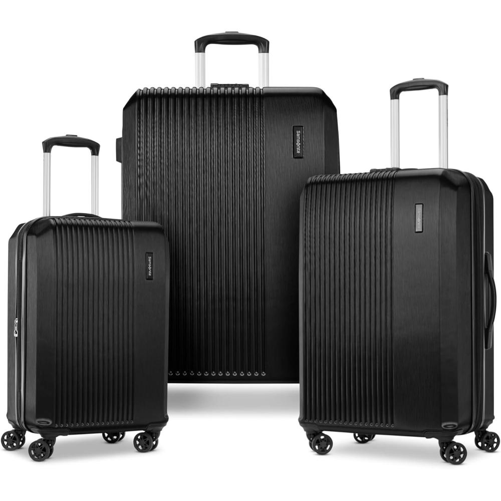 imageSamsonite Alliance SE Hardside Luggage with Spinner Wheels Lightweight LARGE SPINNER SILVERBlack