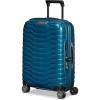 Samsonite Proxis Hardside Expandable Luggage with Spinners, Global Carry-On Spinner, HONEY GOLD(Petrol Blue)